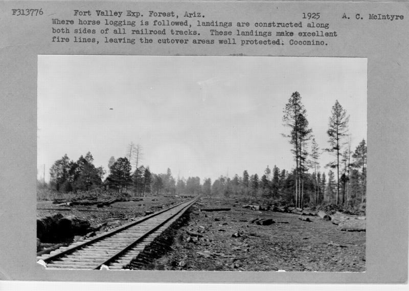landings constructed along railroads