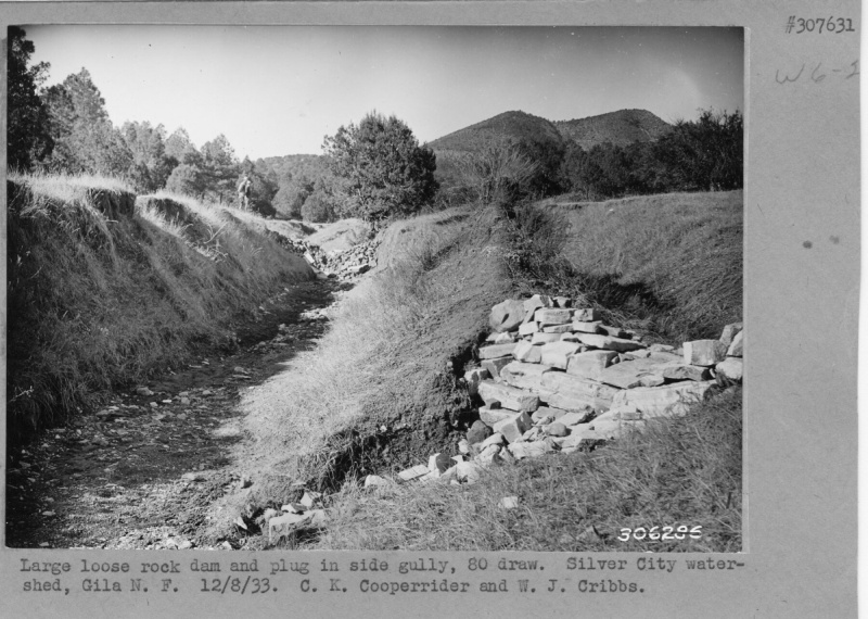 Large loose rock dam