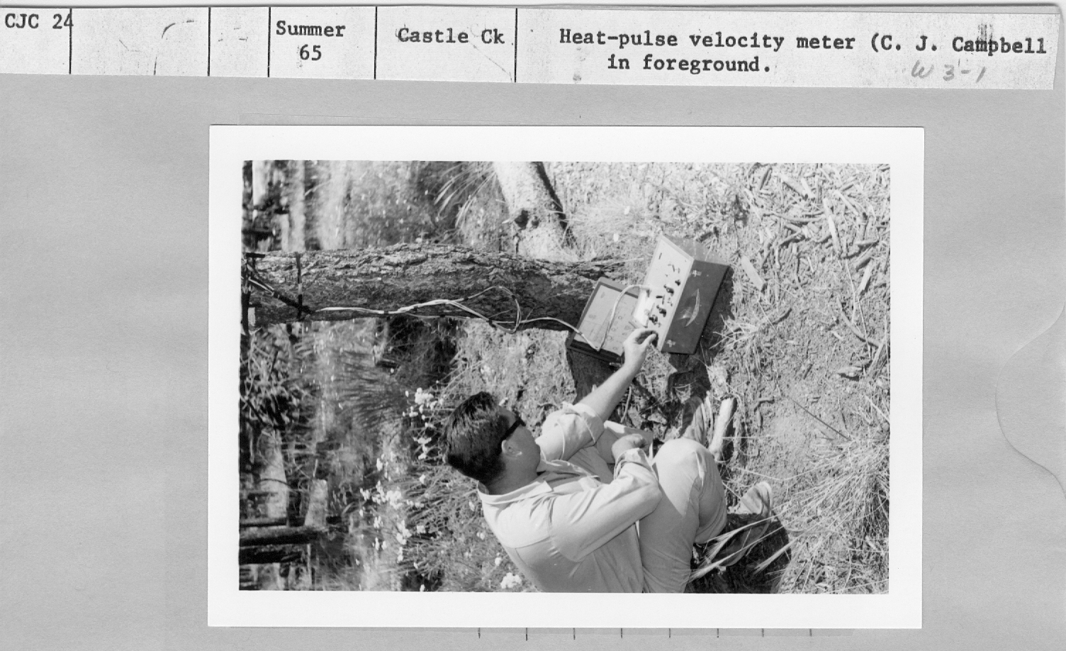 Heat-pulse velocity meter 