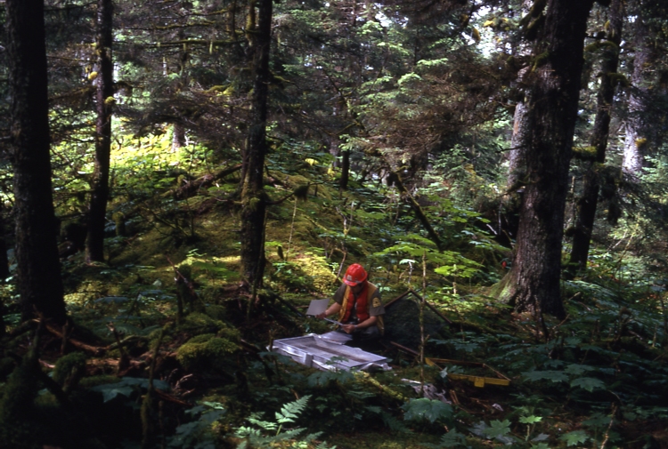 Danger Bay replacing seed trap # 23 7/24/74 T Thompson
