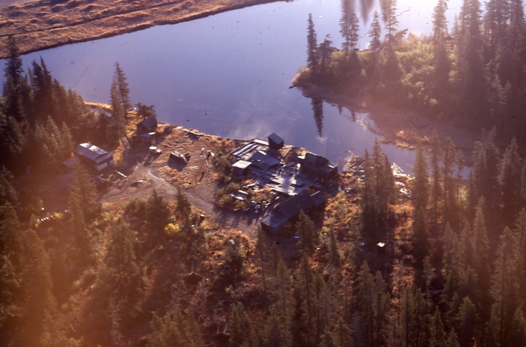 Old mill at mouth of sawmill creek Alaska Peninsula Oct 68