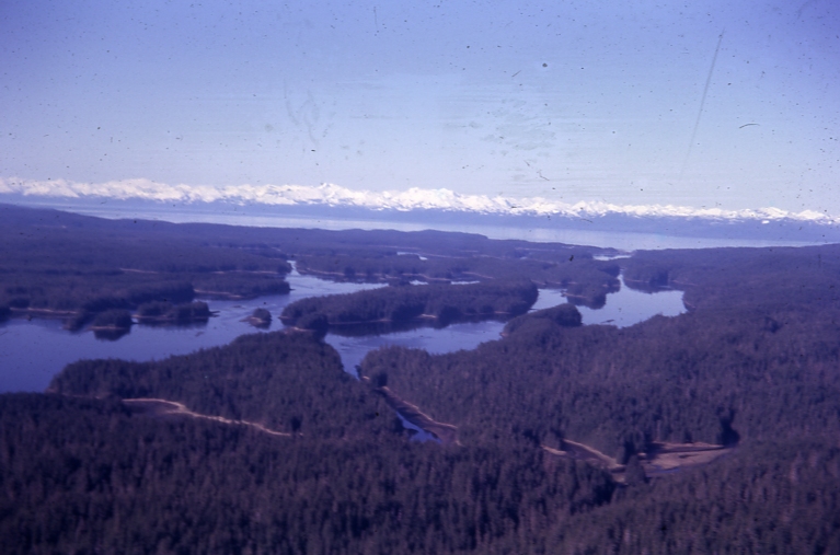 Mitchell Bay Kootznawoo Inlet area Admiralty viewed to the west