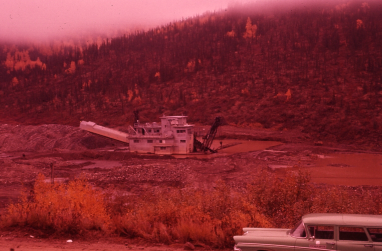 Gold Dredge on Steese Highway 1959