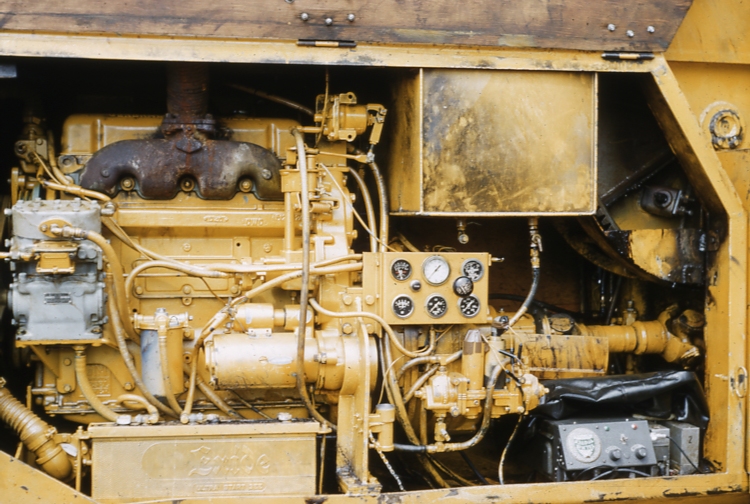 At Cascade Head Skagit radio controlled skyline crane engine compartment radio control eqpt lower right corner 1961