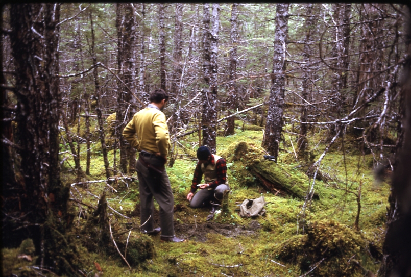 Tom Sheehy on soil site plot near airport Cordova