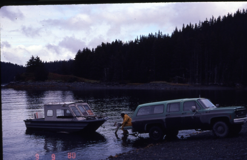 Discoverer bay Afognak pulling out monarch 9/9/80