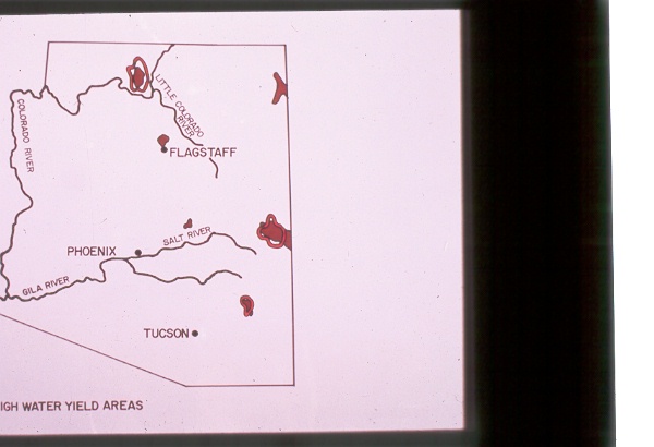 High Water Yield Areas in Arizona