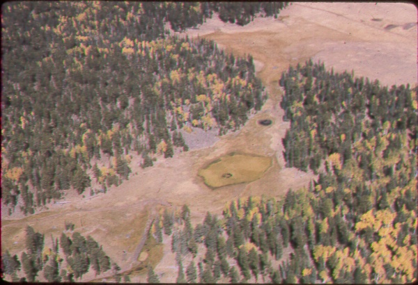Aerial view of a wet meadow near Sheep Corral Aerial view of a wet meadow near Sheep Corral