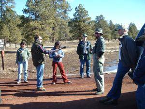 Pat speaks to the group, Mitch Teike 