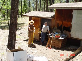 NAU School of Forestry graduate students are reinstating three stream gauging in cooperation with the Rocky Mountain Research Station.
