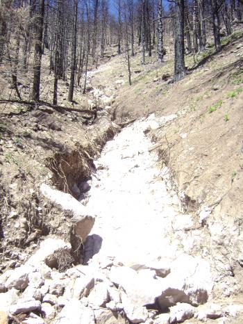 Erosion near Waterline Road