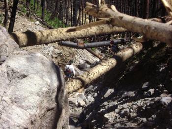 Erosion near Waterline Road
