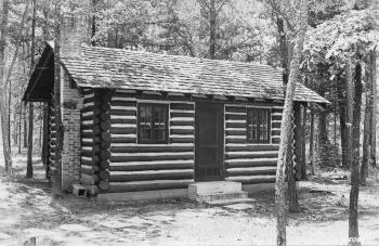 Bath house (12' x 20') at the Crossett Experimental Forest headquarters constructed with WPA labor.