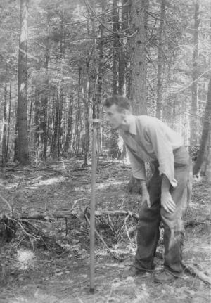 Ted Grisez sighting compass in MU21 on July 28 1954