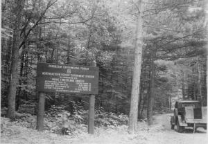 Entrance sign in 1956
