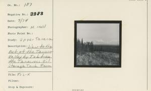 View to the East of the Tanana Valley by Tok from the Tanacross oil storage tank farm.