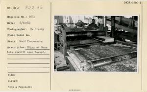 Edger at Bear Lake sawmill near Seward.