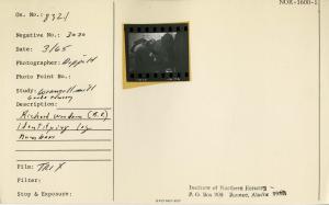 Richard Woodrow (R.O.) identifying log numbers.
