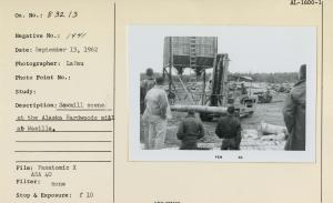 Sawmill scene at the Alaska Hardwoods mill at Wasilla.