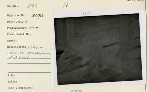 Interior view of Leo Long's test house.