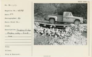 Temporary bridge, Half-mile Creek, Maybeso Valley.