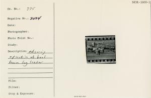 Observing operation at heel boom log loader. Wrangell. Observing operation at heel boom log loader. Wrangell.