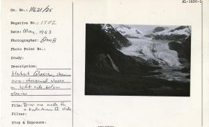 Herbert Glacier, showing over-steepened slopes on left side, below glacier.