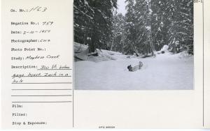 300 ft. below gage house. Zach in a hole.