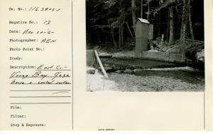 East Creek - Young Bay. Gage house & control section.