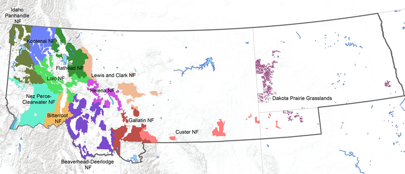 Maps by USFS Region