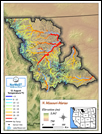 Upper Missouri-Marias - Perennial stream temperature map