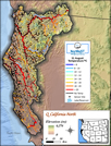 Northern California Coastal Klamath - Perennial stream temperature map