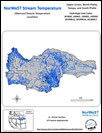 "Upper Green-North Platte" Processing Unit Observed Stream Temperature Sites Map