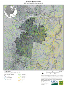sample map produced by the streamflow metric map exporter in the Streamflow in a Changing Climate StoryMap