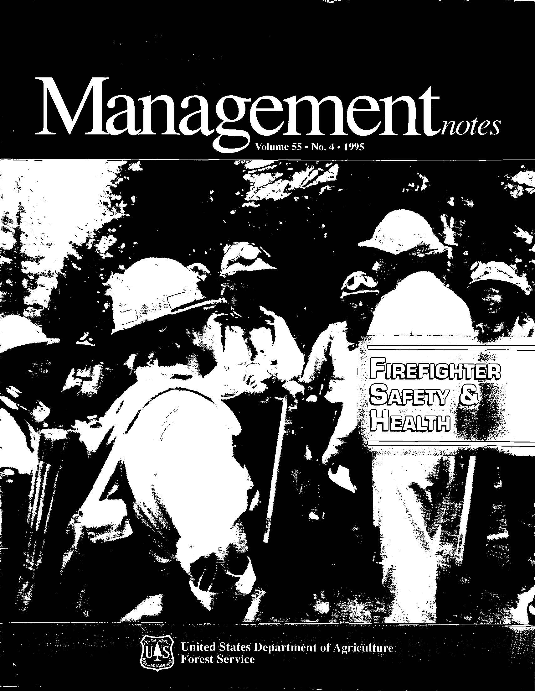 Cover of Fire Management Today Volume 55, Issue 04
