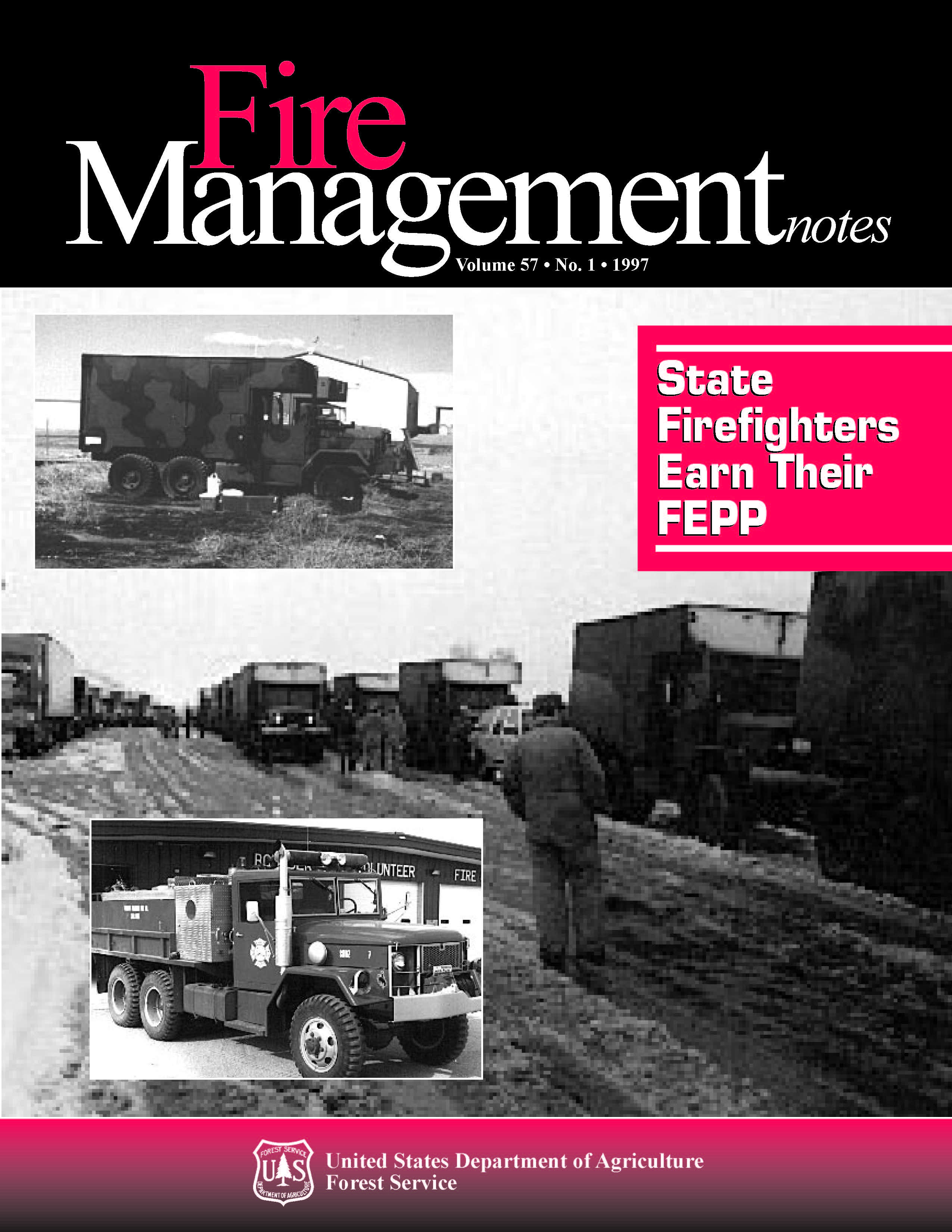 Cover of Fire Management Today Volume 57, Issue 01