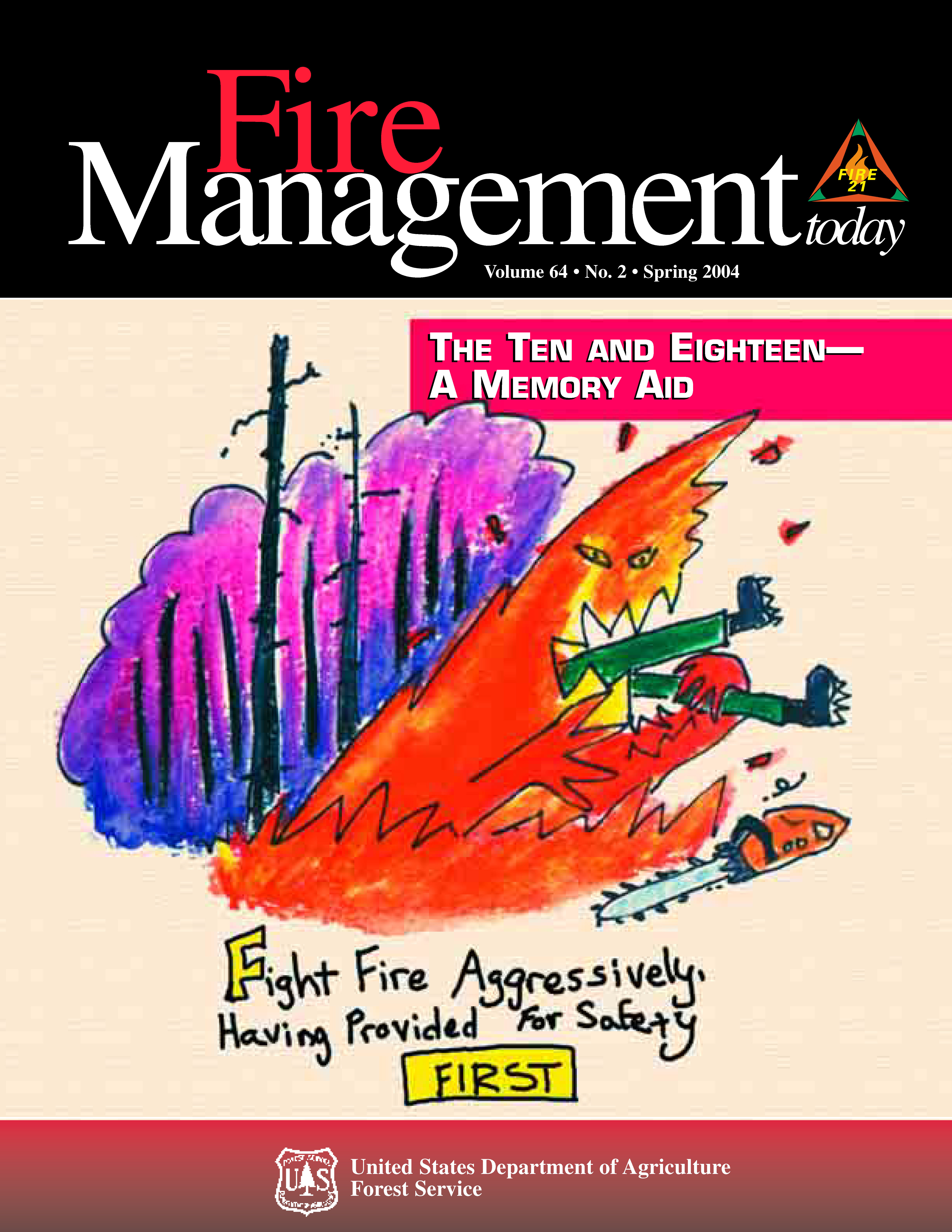 Cover of Fire Management Today Volume 64, Issue 02