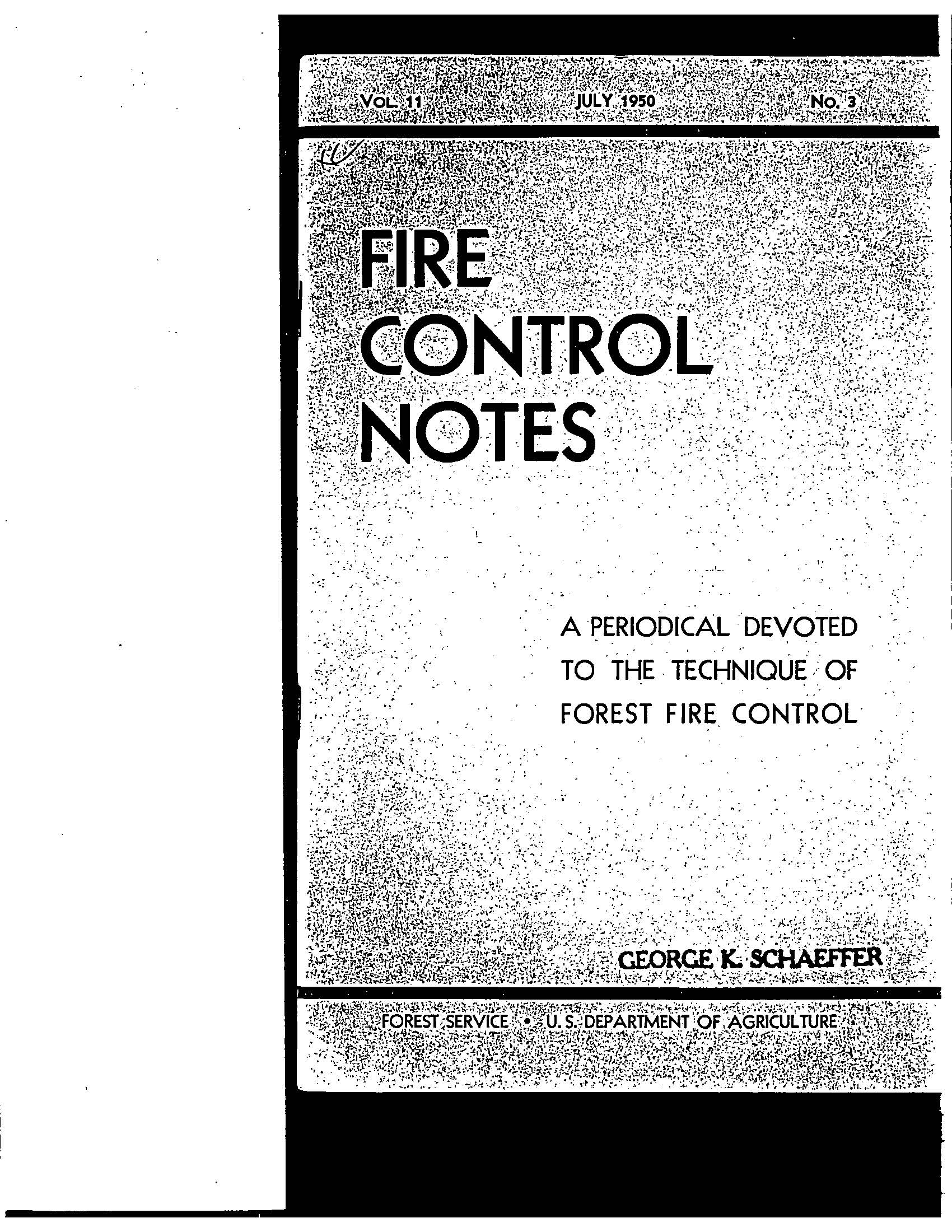 Cover of Fire Management Today Volume 11, Issue 03