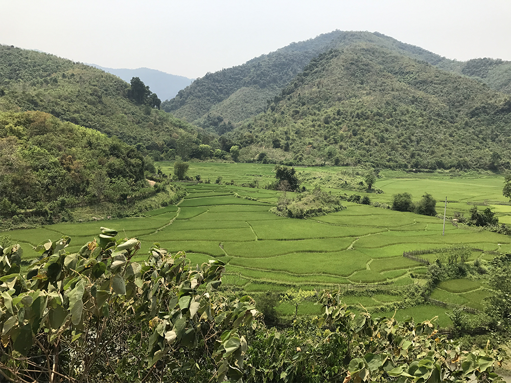 A photo of landscape of Pu Mat National Park in Vietnam.