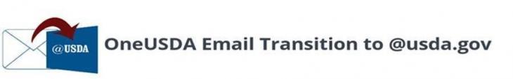 @USDA envelope image. One USDA email transition to usda.gov.