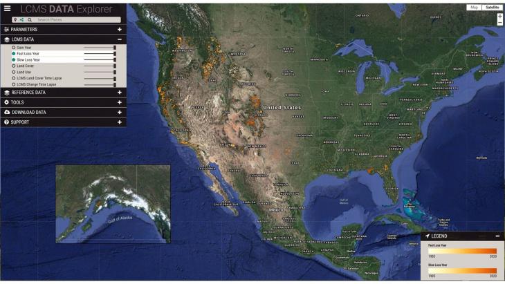 Online app provides national landscape change time-lapse imagery  US 