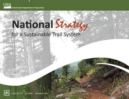 National Strategy for a Sustainable Trail System cover.