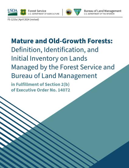 cover of a publication about inventorying mature and old-growth forests