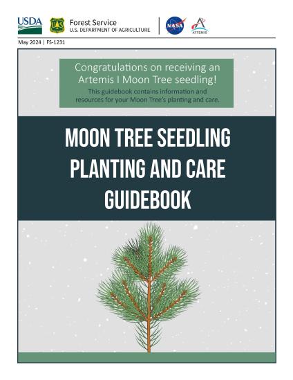 cover of a publication about planting and caring for Moon Tree seedlings