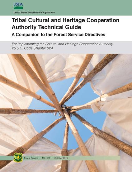 cover of a publication titled "Tribal Cultural and Heritage Cooperation Authority Technical Guide"