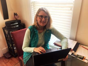 Chief Vicki Christiansen working from home