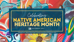 Banner: Celebrating Native American Heritage Month, November 2021. USDA.