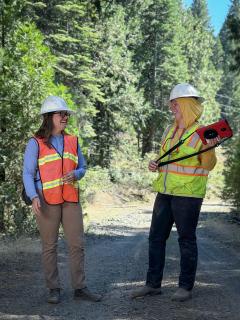 Two Forest Service Civil Engineers posing for a photo