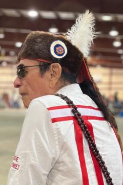 Robert Tippeconnie in profile.