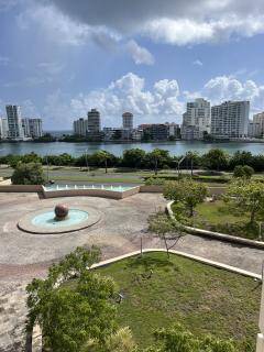 A landscape photo showing a cityscape.